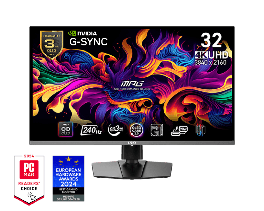 MSI PERFORMANCE GAMING 32" MPG 321URX QD-OLED 240Hz Monitor