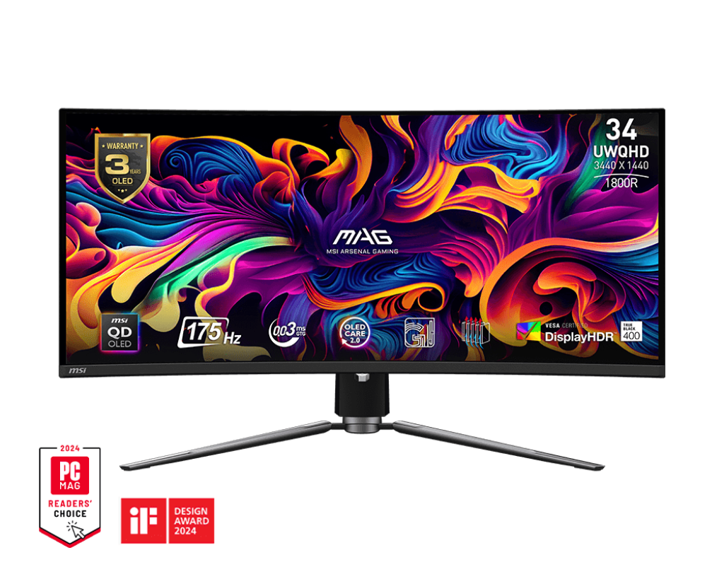 MSI ARSENAL GAMING 34" MAG 341CQP QD-OLED 175Hz Monitor