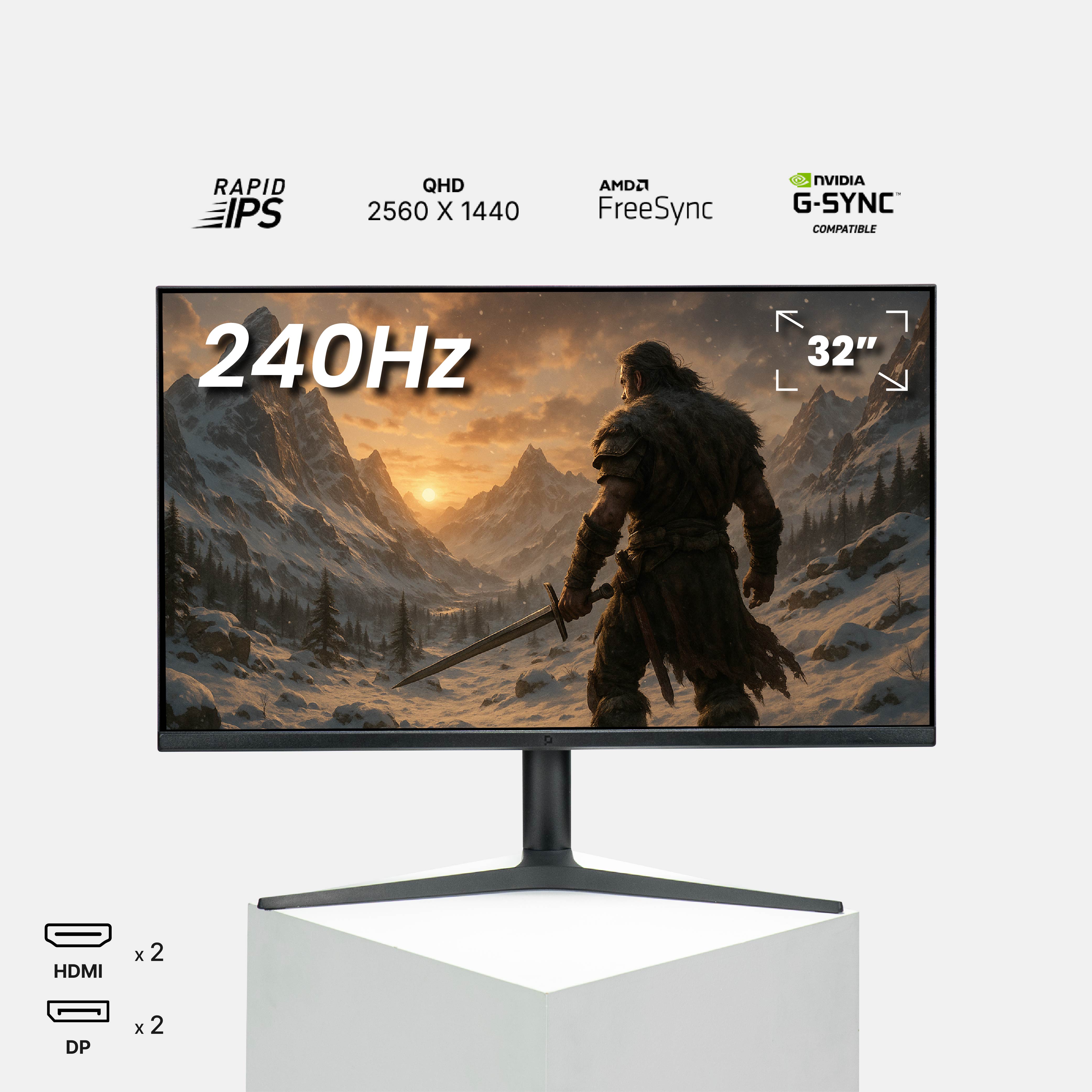 PX321B1 32" 240 Hz QHD 1440p Fast IPS Gaming Monitor