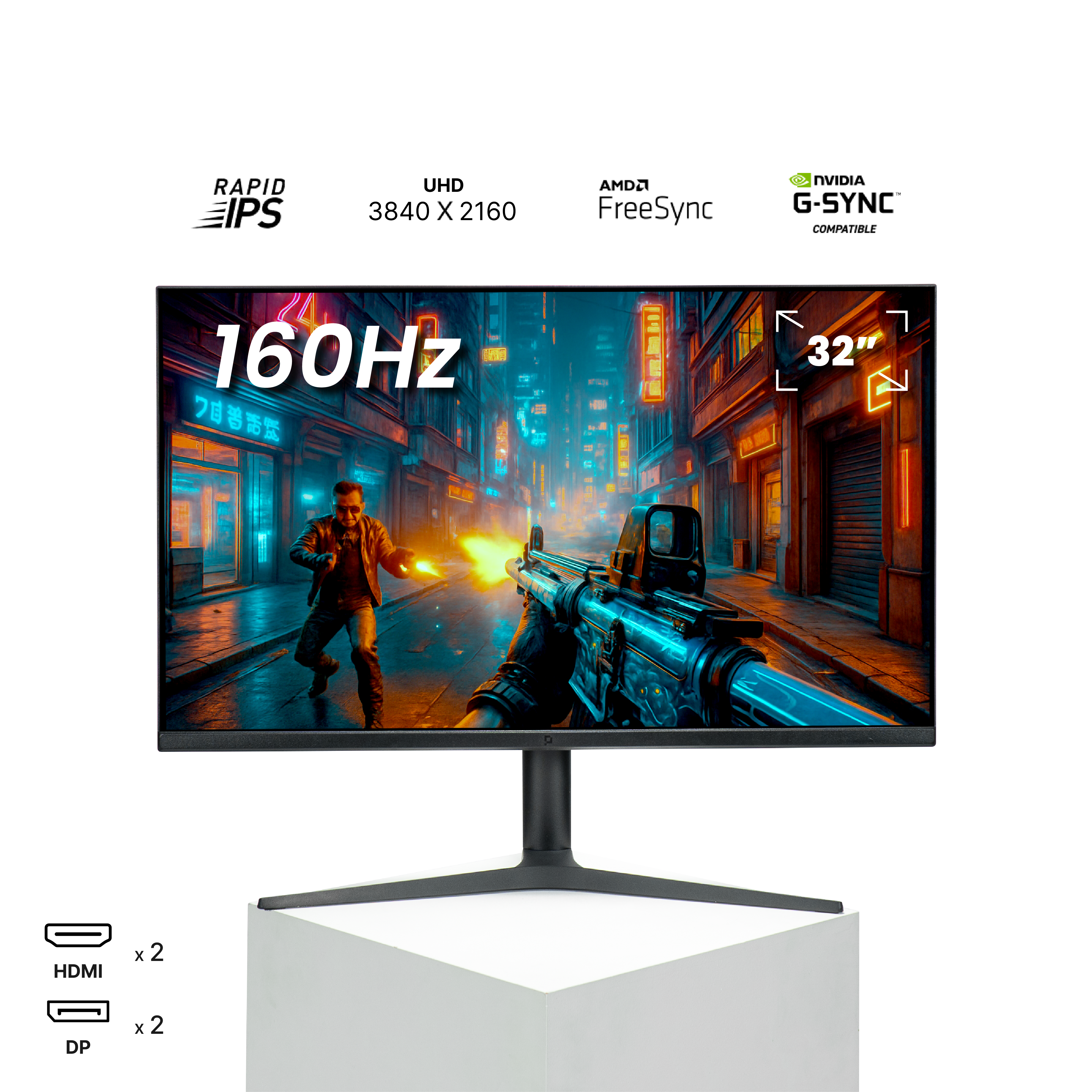 PX321C1 32" 160 Hz UHD 4K Fast IPS Gaming Monitor